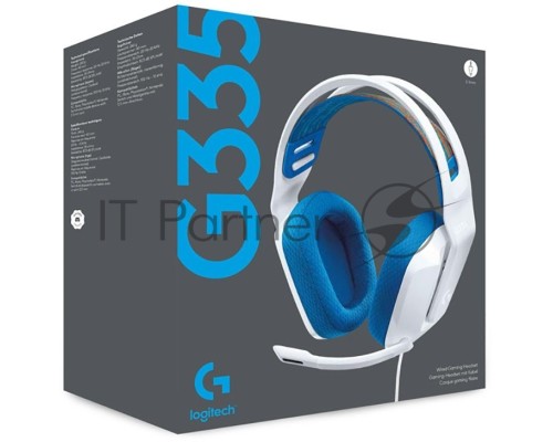 Гарнитура Logitech Headset G335 Wired  White Gaming  -3.5 мм