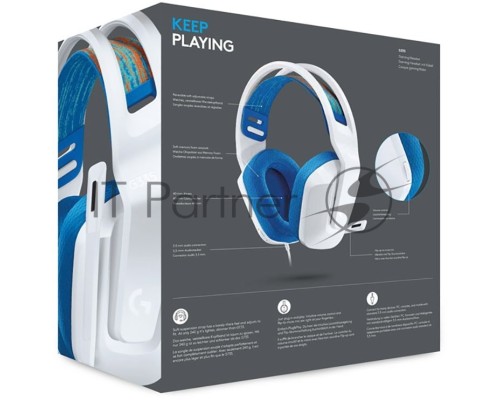 Гарнитура Logitech Headset G335 Wired  White Gaming  -3.5 мм