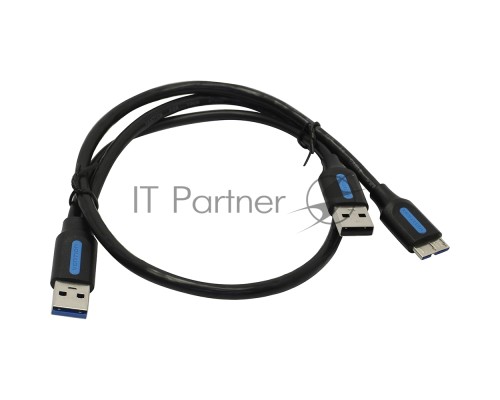 Кабель Vention USB 3.0 AM/micro B, USB 2.0 AM - 0.5м Кабель Vention USB 3.0 AM/micro B, USB 2.0 AM - 0.5м