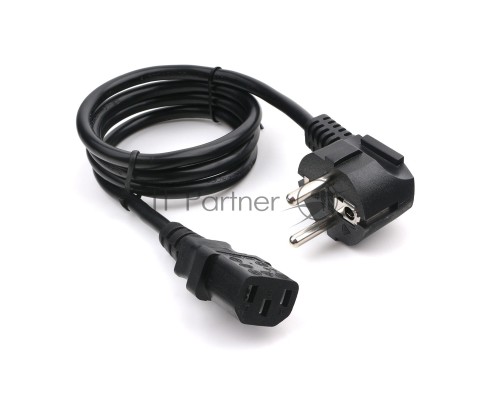 Кабель питания Cablexpert PC-186-1-1M, 1м, Schuko- C13, 3x1кв.мм, черный, с заземлением, пакет Кабель питания Cablexpert PC-186-1-1M, 1м, Schuko- C13, 3x1кв.мм, черный, с заземлением, пакет