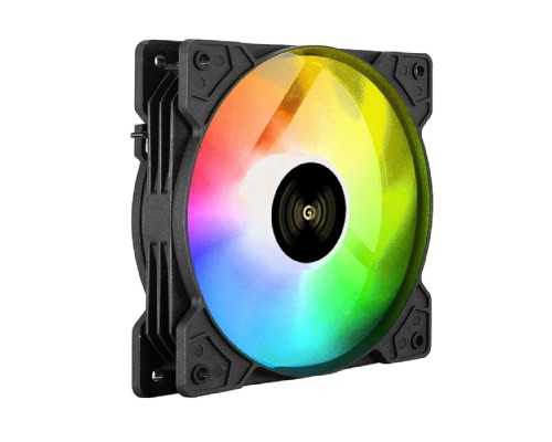 [Вентиляторы] Exegate EX295967RUS Вентилятор 12В DC с подсветкой ExeGate EX12025H3P4PMY-PWM.ARGB (120x120x25 мм, Hydraulic bearing (гидродинамический), 5V ARGB 3pin, 4pin PWM, 1200RPM, ARGB подсветка, 26dBA)