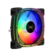 Exegate EX295970RUS Вентилятор 12В DC с подсветкой ExeGate EX12025H3P4PSU-PWM.ARGB (120x120x25 мм, Hydraulic bearing (гидродинамический), 5V ARGB 3pin, 4pin PWM, 1200RPM, ARGB подсветка, 26dBA)