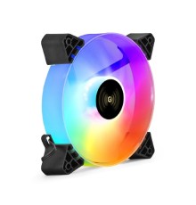 Exegate EX295968RUS Вентилятор 12В DC с подсветкой ExeGate EX12025H3P4PYH-PWM.ARGB (120x120x25 мм, Hydraulic bearing (гидродинамический), 5V ARGB 3pin, 4pin PWM, 1200RPM, ARGB подсветка, 26dBA)