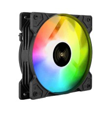 Exegate EX295971RUS Вентилятор 12В DC с подсветкой ExeGate EX12025H6PMY-PWM.ARGB (120x120x25 мм, Hydraulic bearing (гидродинамический), 6pin, 1200RPM, ARGB подсветка, 33dBA)