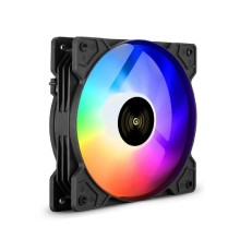 Exegate EX295965RUS Вентилятор 12В DC с подсветкой ExeGate EX12025HM3PM.FRGB.5CS (120x120x25 мм, Hydraulic bearing (гидродинамический), 3pin+Molex, FRGB подсветка, 24dBA)