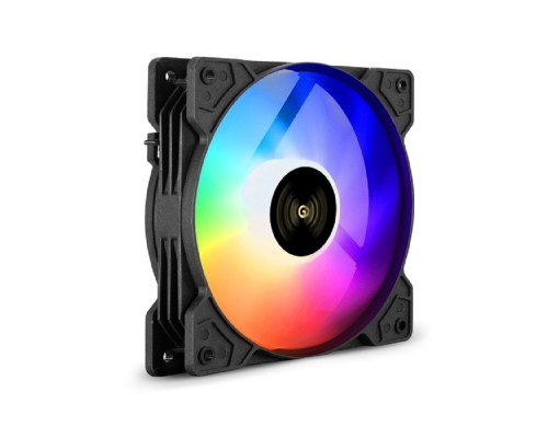 [Вентиляторы] Exegate EX295965RUS Вентилятор 12В DC с подсветкой ExeGate EX12025HM3PM.FRGB.5CS (120x120x25 мм, Hydraulic bearing (гидродинамический), 3pin+Molex, FRGB подсветка, 24dBA)