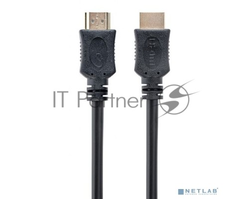 Кабель HDMI Cablexpert CC-HDMI4L-20M, 20м, v2.0, 19M/19M, серия Light, черный, позол.разъемы, экран, пакет