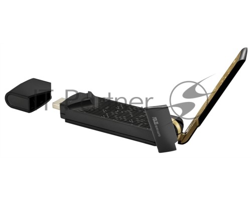 Адаптер ASUS USB-AX56 // WI-FI 802.11ax, 567 + 1201 Mbps USB 3.0 Adapter + внешняя антенна ; 90IG06H0-MO0R00