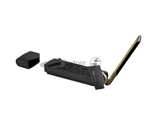 Адаптер ASUS USB-AX56 // WI-FI 802.11ax, 567 + 1201 Mbps USB 3.0 Adapter + внешняя антенна ; 90IG06H0-MO0R00