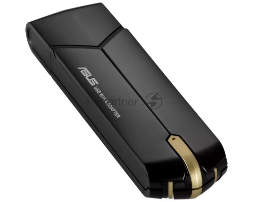 Адаптер ASUS USB-AX56 // WI-FI 802.11ax, 567 + 1201 Mbps USB 3.0 Adapter + внешняя антенна ; 90IG06H0-MO0R00