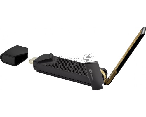 Адаптер ASUS USB-AX56 // WI-FI 802.11ax, 567 + 1201 Mbps USB 3.0 Adapter + внешняя антенна ; 90IG06H0-MO0R00