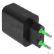 Сетевое зарядное устройство ORIENT PU-C20W с функцией быстрой зарядки, мощность 20Вт, Quick Charge 3.0+Power Delivery, выходы: USB-A + Type-C, DC 5/9/12/15/20В, цвет черный (31126)