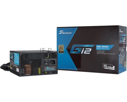 Блок питания Seasonic ATX 650W G12 GC-650 80+ gold (24+4+4pin) 120mm fan 3xSATA RTL