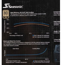 Блок питания Seasonic ATX 850W G12 GC-850 80+ gold (24+8+4+4pin) 120mm fan 6xSATA RTL