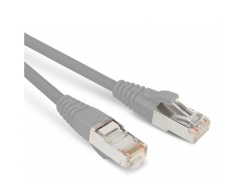 [Монтажное оборудование] Hyperline PC-LPM-SFTP-RJ45-RJ45-C6a-1M-LSZH-GY Патч-корд S/­FTP, экранированный, Cat.6a (100% Fluke Component Tested), LSZH, 1 м, серый 