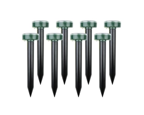 [фонари] Rexant 71-0107 Набор ультразвуковых отпугивателей кротов (R-20м x8) на солнечной батарее