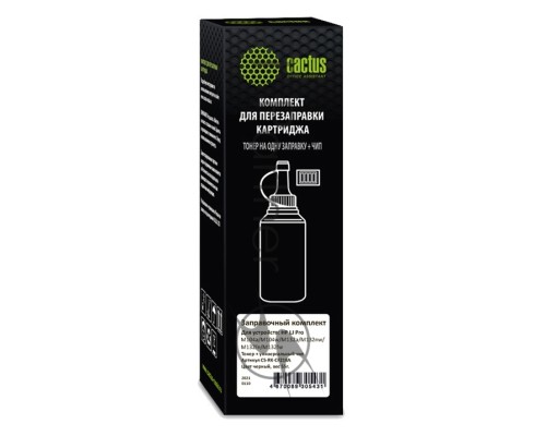 Тонер Cactus CS-RK-CF218A черный флакон 55гр. (в компл.:чип) для принтера HP LJ Pro M104/M132