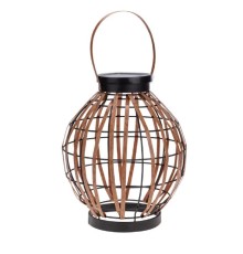 Rexant 602-2411 Светильник садовый Бамбук, 29см, 3000К, встроенный аккумулятор, солнечная панель, коллекция Бали 