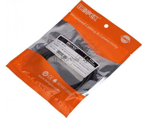 Кабель Power Delivery 60W USB Type-C (m)-USB Type-C (m) 2м черный