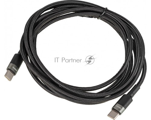 Кабель Power Delivery 60W USB Type-C (m)-USB Type-C (m) 2м черный