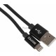 Кабель USB (m)-Lightning (m) 1м черный