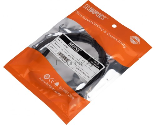 Кабель USB (m)-Lightning (m) 1м черный