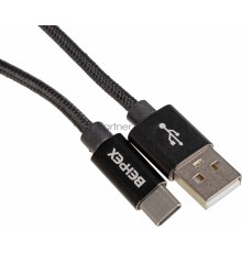 Кабель USB (m)-USB Type-C (m) 2м черный
