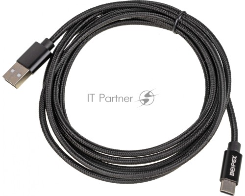 Кабель USB (m)-USB Type-C (m) 2м черный