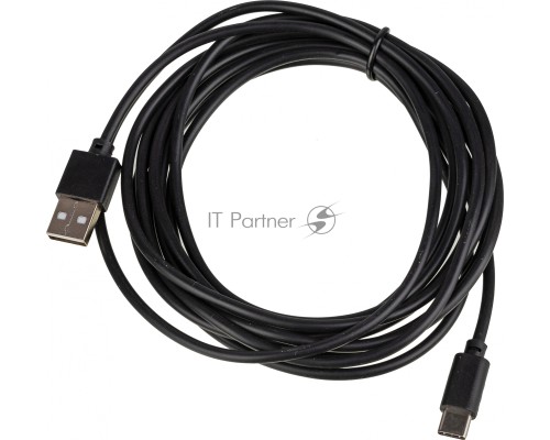 Кабель USB (m)-USB Type-C (m) 3м черный