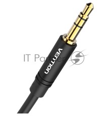 Кабель Vention аудио Jack 3,5 mm M/Jack 3,5 mm M  - 1м Черный Кабель Vention аудио Jack 3,5 mm M/Jack 3,5 mm M  - 1м Черный