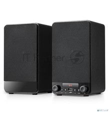 Колонки Dialog Jazz AJ-13 BLACK - акустические колонки 2.0, 2*15W RMS, Bluetooth, FM, USB+microSD reader