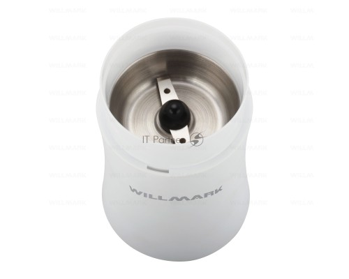 Кофемолка Willmark WCG-274 (200Вт, 100г., прозрачная крышка, ротационный нож) белый