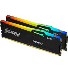 Память DDR5 2x8Gb 6000MHz Kingston KF560C36BBEAK2-16 Fury Beast RGB RTL Gaming PC5-48000 CL36 DIMM 288-pin 1.35В single rank с радиатором Ret