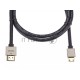 Кабель HDMI-19M --MiniHDMI-19M ver 2.0+3D/Ethernet,1m метал разъемы VCOM <CG506AC-1M>