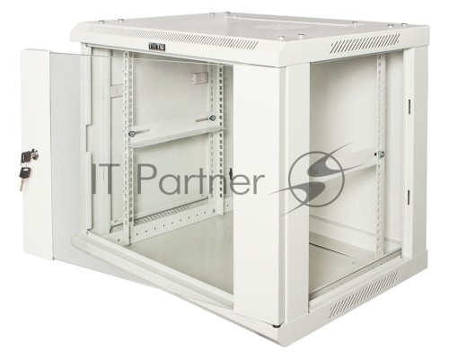 Шкаф настенный серии Pro, 6U 600x600, стеклянная дверь