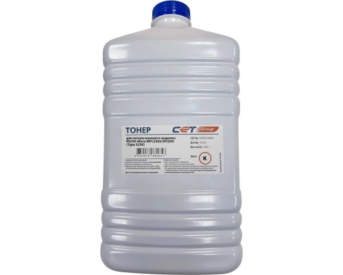 [Запасные части для принтеров и копиров] Тонер Type 523 для RICOH Aficio MPC2503/Aficio SPC830 (Japan) Black, 500г/бут, (унив.), OSP0523K500