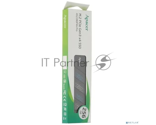 Накопитель SSD Apacer 256Gb M.2 AS2280P4U Pro, PCIe Gen3 x4, NVMe, 3500/3000 MB/s (AP256GAS2280P4UPRO-1)