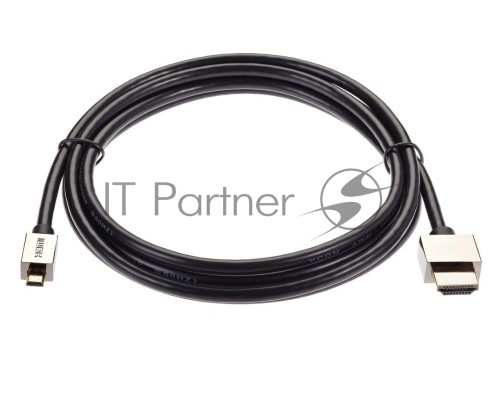 Кабель HDMI-19M --MicroHDMI-19M ver 2.0+3D/Ethernet,1m метал разъемы VCOM <CG506AD-1M>