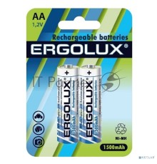 Аккумулятор AA Ni-MH 1.2В 1500мА.ч BL-2 (блист.2шт) Ergolux 12975