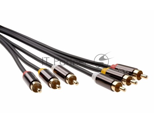 Кабель соединит 3xRCA (M) - 3xRCA (M), 1.5m TelecomPRO<TAV7150M-1.5M>