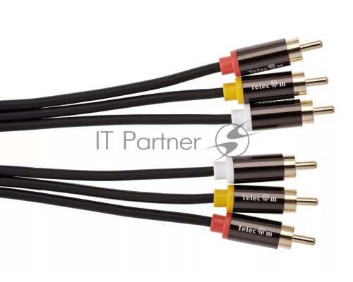 Кабель соединит 3xRCA (M) - 3xRCA (M), 1.5m TelecomPRO<TAV7150M-1.5M>