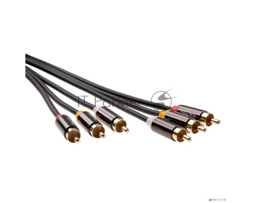 Кабель соединит 3xRCA (M) - 3xRCA (M), 1.5m TelecomPRO<TAV7150M-1.5M>