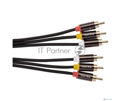 Кабель соединит 3xRCA (M) - 3xRCA (M), 1.5m TelecomPRO<TAV7150M-1.5M>