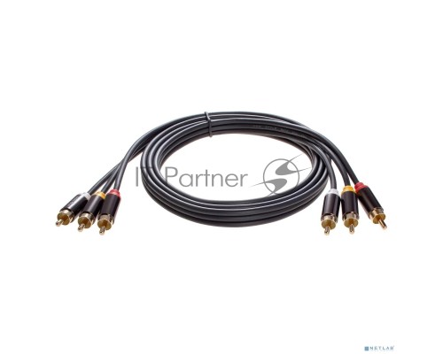 Кабель соединит 3xRCA (M) - 3xRCA (M), 1.5m TelecomPRO<TAV7150M-1.5M>