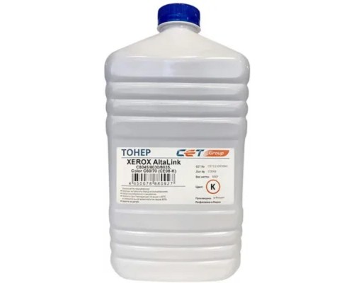 [Запасные части для принтеров и копиров] Тонер CET CE08-K,  для XEROX AltaLink C8045/8030/8035, Color C60/70,  черный, 660грамм, бутылка