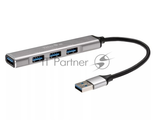 Переходник USB 3.0 -->USB3.0+3 USB2.0, Aluminum Shell, 0.2м Telecom <TA308U>