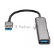 Переходник USB 3.0 -->USB3.0+3 USB2.0, Aluminum Shell, 0.2м Telecom <TA308U>