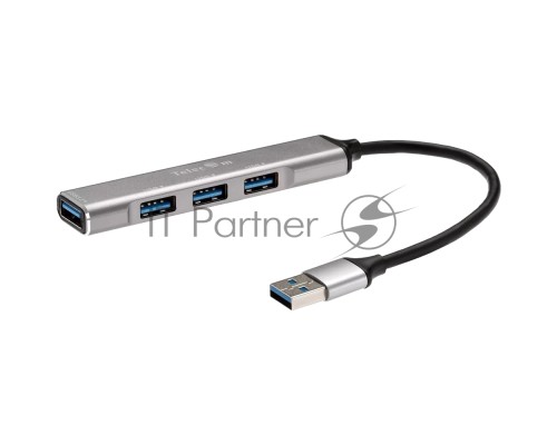 Переходник USB 3.0 -->USB3.0+3 USB2.0, Aluminum Shell, 0.2м Telecom <TA308U>