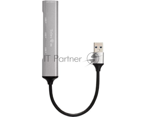 Переходник USB 3.0 -->USB3.0+3 USB2.0, Aluminum Shell, 0.2м Telecom <TA308U>