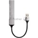 Переходник USB 3.0 -->USB3.0+3 USB2.0, Aluminum Shell, 0.2м Telecom <TA308U>